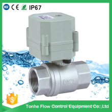 Dn25 AC230V Válvula de control de flujo de agua eléctrica de acero inoxidable